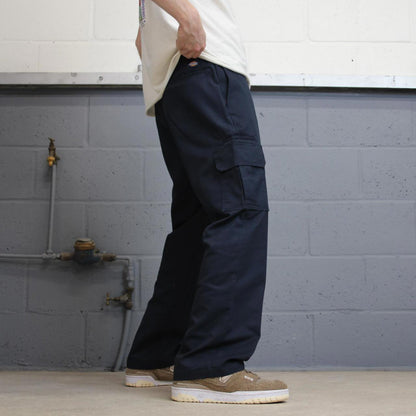 Baggy Dickies cargo pants W36L30 navy twill style chino cargo trousers skater style