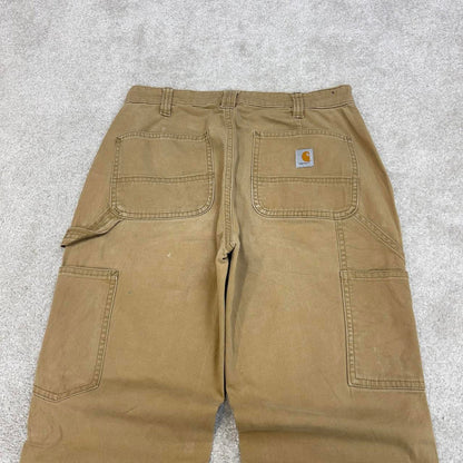 Khaki beige Carhartt carpenter jeans size 2 W28L31 women's y2k 90s style cargos