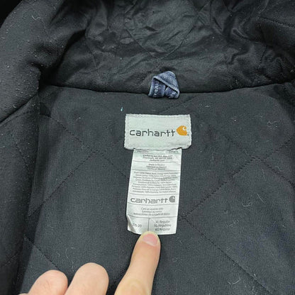 Vintage Carhartt jacket hooded active XL Men's blue technical canvas 90s style skater bomber