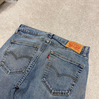 Vintage y2k Levis 505  jeans blue Casual style 5 pocket straight leg denim pants