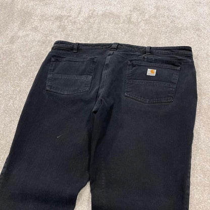 00s Y2k Carhartt jeans pants black Women's slim fit utility work pants