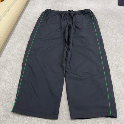 00s baggy Nike tracksuit bottoms black XXL loose y2k style sportswear track pants gym wear