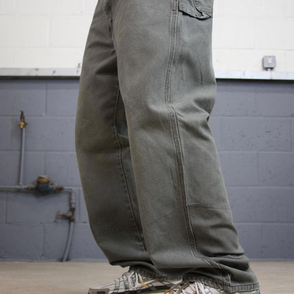 Green Dickies carpenter jeans W38 L30 baggy canvas skater cargos