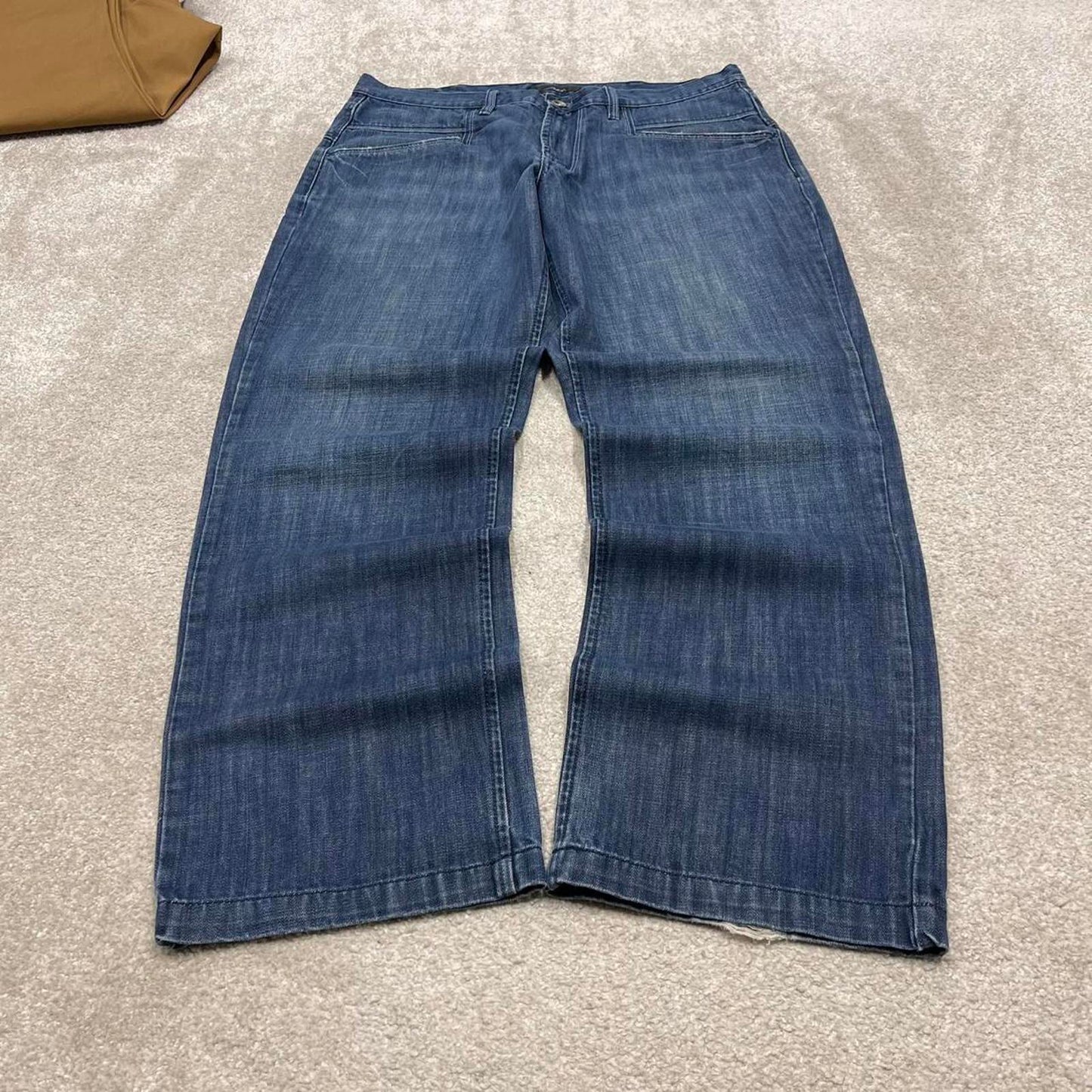 Sean John jeans W38L33 loose blue denim y2k style skater pants casual wear autumn