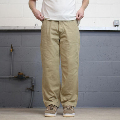 Tan Carhartt carpenter pants W36L28 relaxed 90s style skater loose leg cargos patch logo