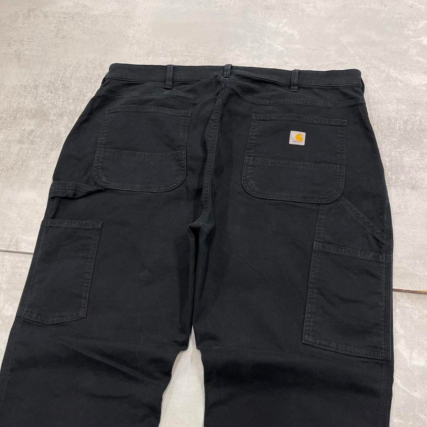 Black Carhartt carpenter jeans size 18 W40L30 women's y2k 90s style cargos