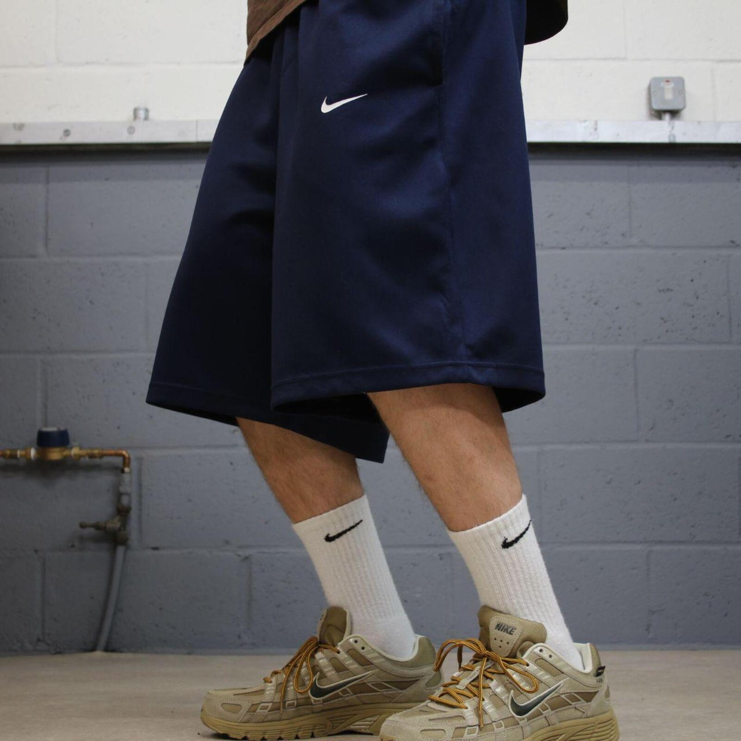Baggy Nike basketball sports shorts y2k navy Sierra Canyon basketball comfy floaty summer gym shorts
