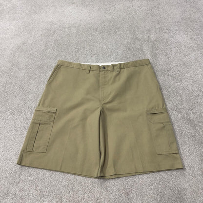 Dickies baggy cargo shorts W42 khaki chino style utility summer festival shorts