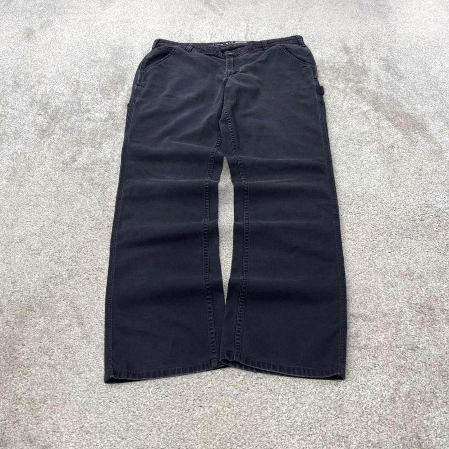 Carhartt carpenter work pants loose fit navy Women's cargo workwear trousers