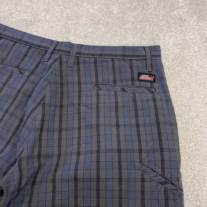 Dickies checkered chino shorts carpenter grey Chino skater / surf check shorts loose fit