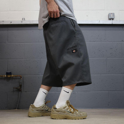 Dickies long chino shorts carpenter grey Chino style skater shorts long loose leg festival