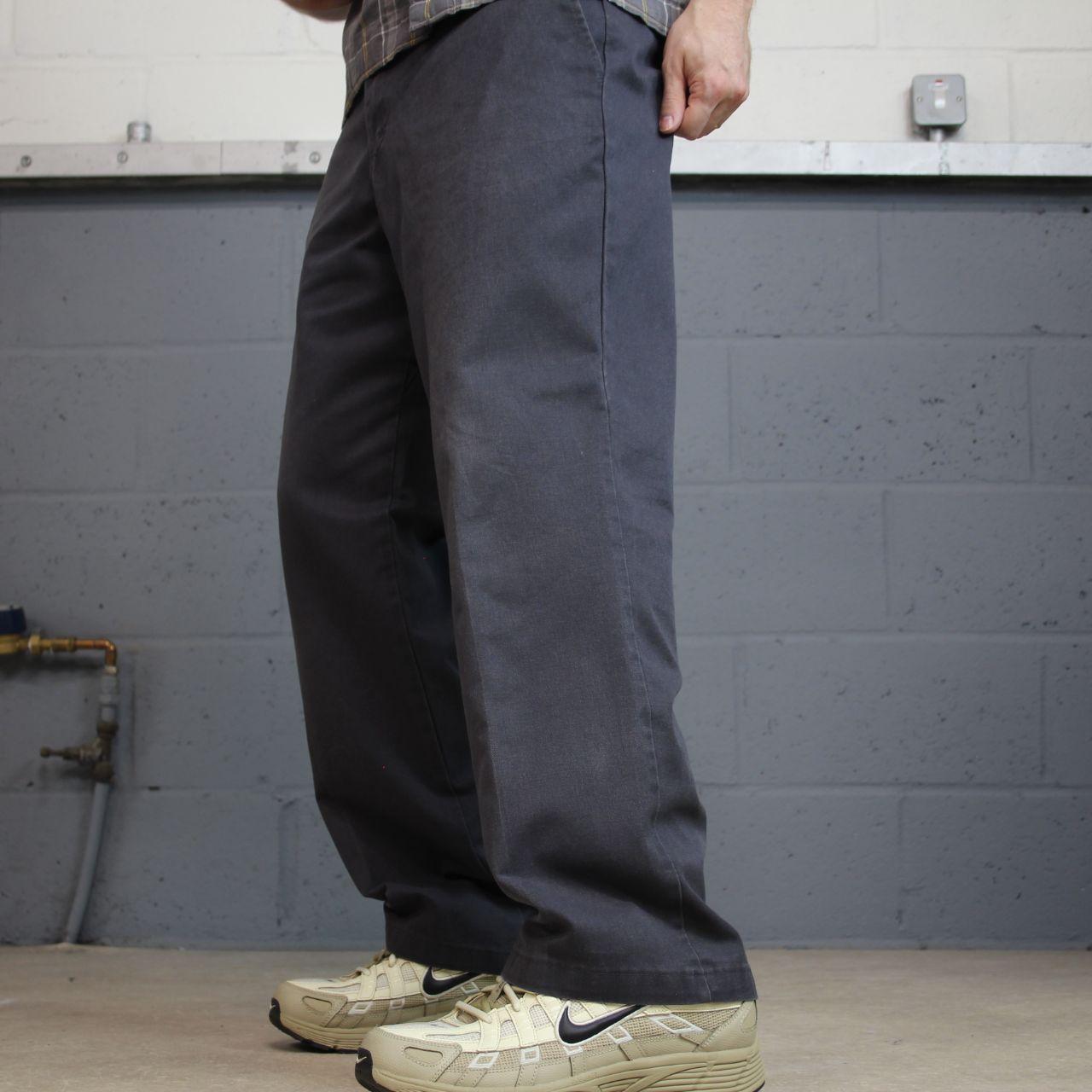 Dickies chino skate pants y2k grey Straight leg 2000s style twill chino trousers