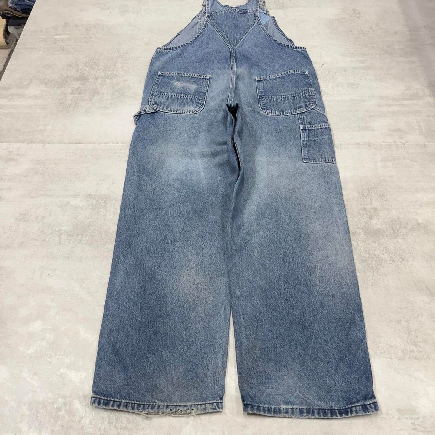Blue Carhartt dungarees W38L30 mens denim overalls utility worker