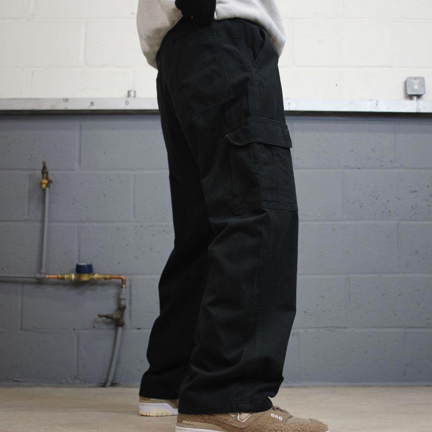 00s black Wrangler cargo pants W36L29 loose Y2K cargo skate pants