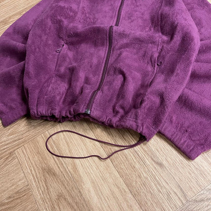 Y2K Colombia tech fleece purple Women's full zip autumn adjustable technical fleece