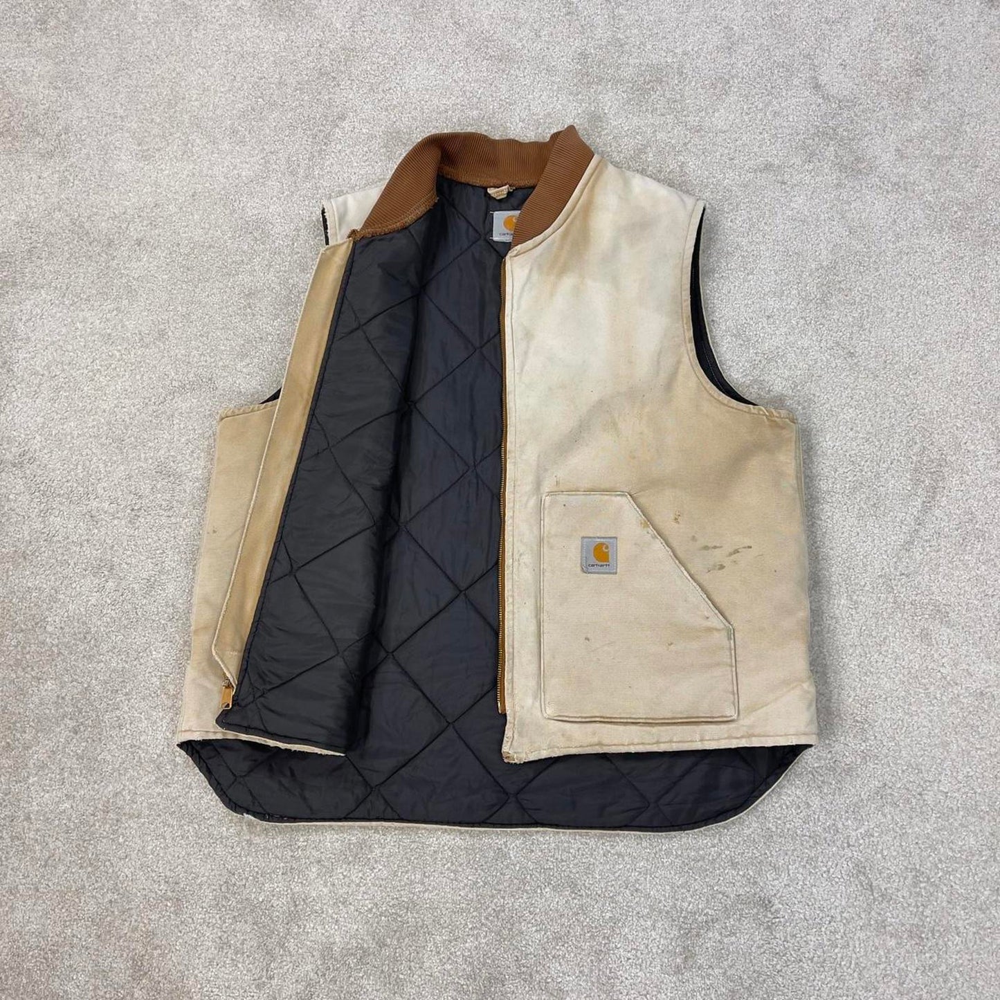 Tan vintage Carhartt Gilet XXL