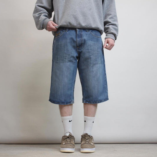 Baggy Ecko Unltd denim shorts W36 loose long 90s style denim skater jorts