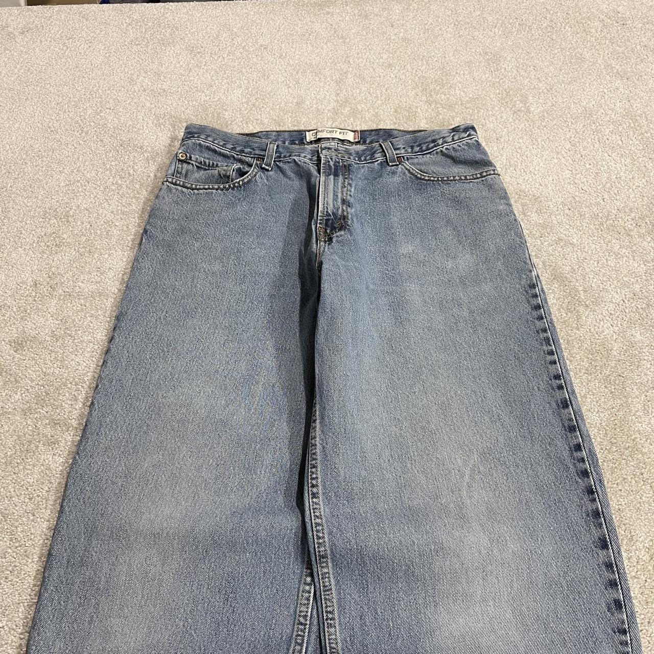 Levi's 560 baggy jeans y2k blue Wide leg comfort fit denim pants red tab logo