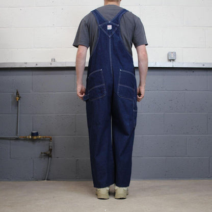 Vintage y2k denim dungarees loose leg blue Pointer workwear bib & brace overalls utility