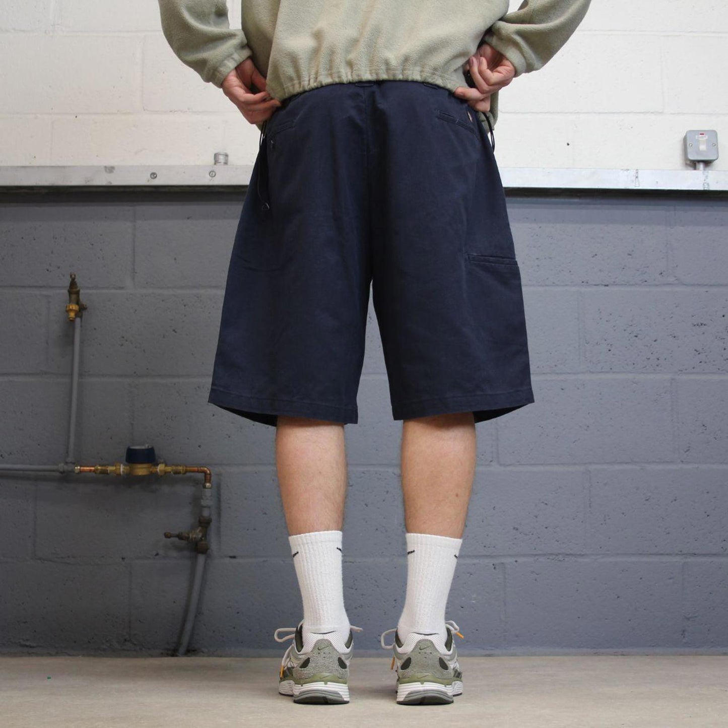 Y2k baggy Dickies shorts skater style navy Loose wide leg chino summer festival shorts