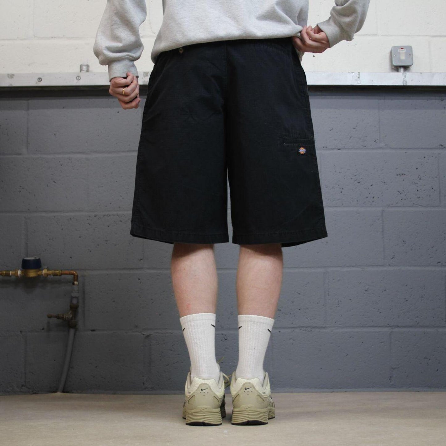 Dickies baggy carpenter shorts black Workwear skater style shorts loose leg