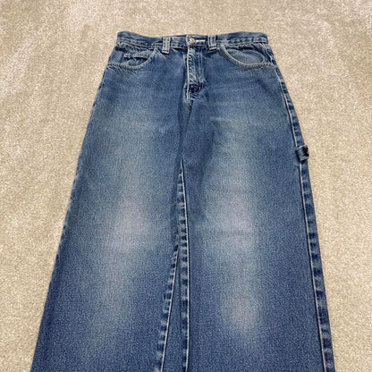 Y2K Sean John carpenter jeans blue Loose leg denim skate style cargo pants