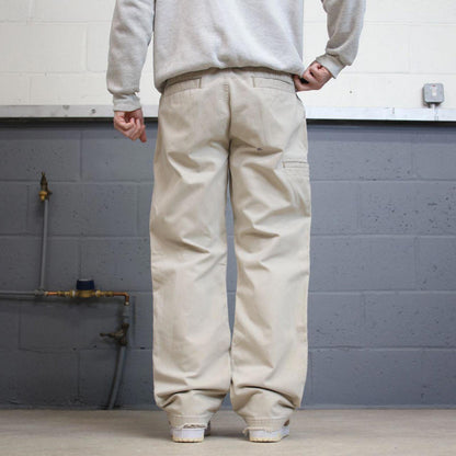 Y2K vintage carhartt carpenter pants beige Relaxed fit canvasy skate style workwear cargo pants