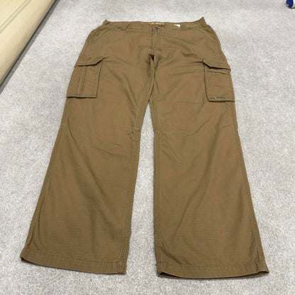 Vintage Carhartt cargo pants khaki 90s skater style W40L32 loose leg carpenters