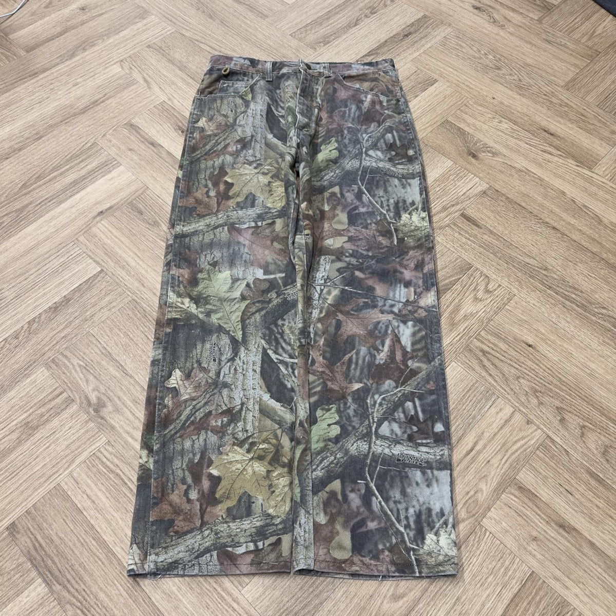 Vintage wrangler camo jeans Y2K Loose straight leg camouflage utility combat trousers