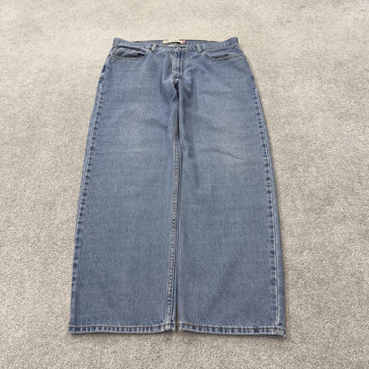Levi’s 550 jeans y2k relaxed blue Loose leg 2000s style denim red tab logo jeans