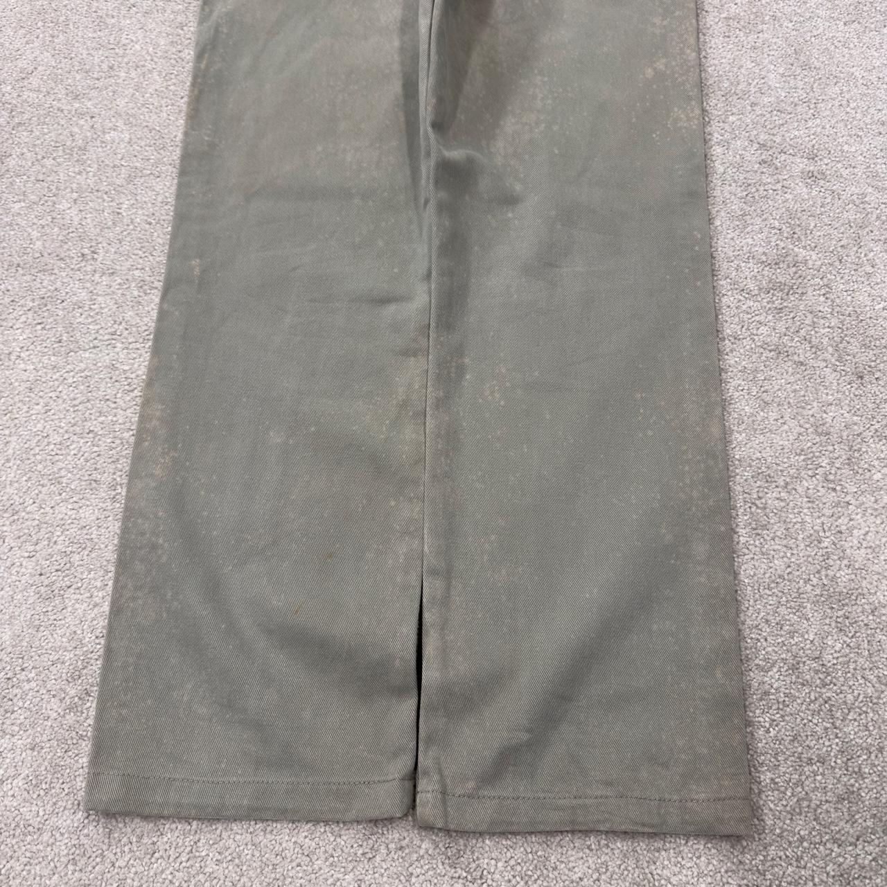 Wrangler straight leg workwear jeans y2k green