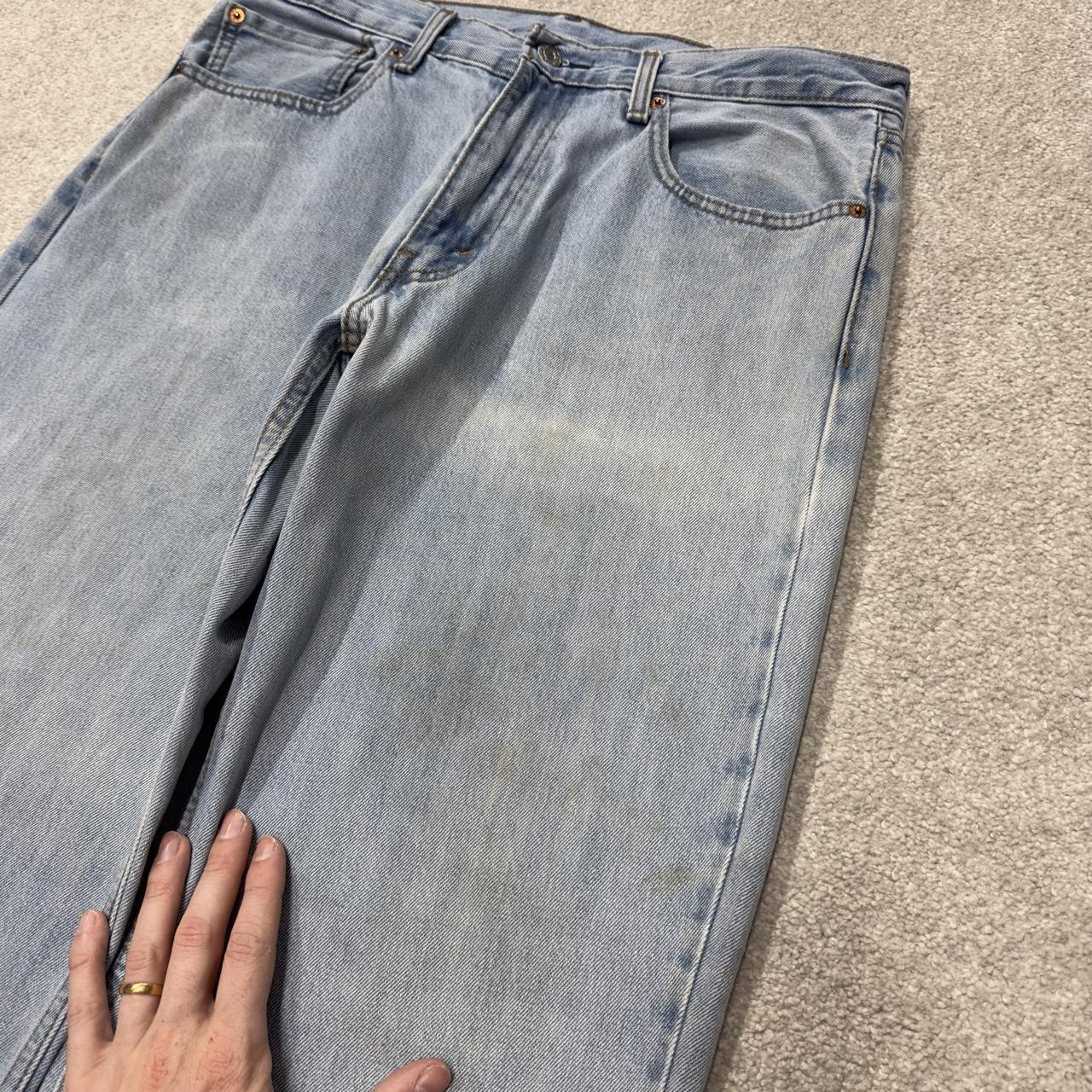 Levi’s 550 jeans y2k W34L30 blue loose straight leg skate style pants red tab logo