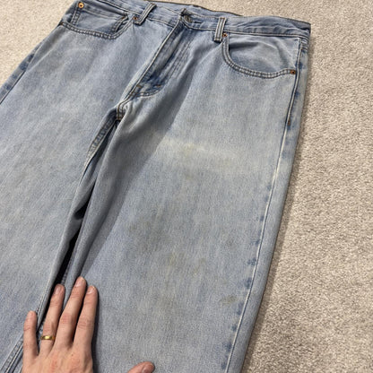 Levi’s 550 jeans y2k W34L30 blue loose straight leg skate style pants red tab logo