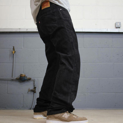 Black Levis 505 jeans y2k 90s style W34L34 red tab logo 5 pocket denim pants skater 100% cotton