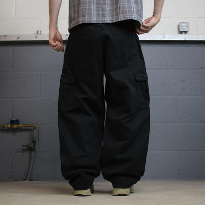 Wrangler baggy cargo pants y2k W36L32 black Loose fit wide leg skater work pants