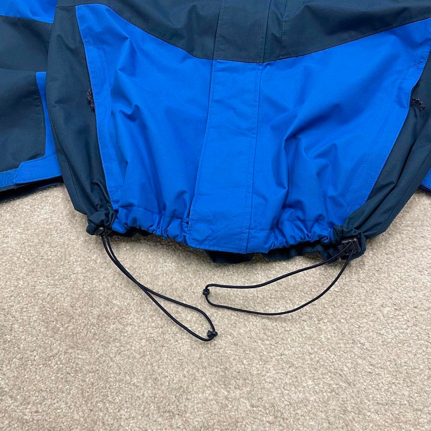 00s Columbia technical windbreaker jacket S men's navy blue y2k style hooded adjustable autumn