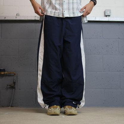 Y2K Nike baggy tracksuit bottoms navy XXL Wide leg