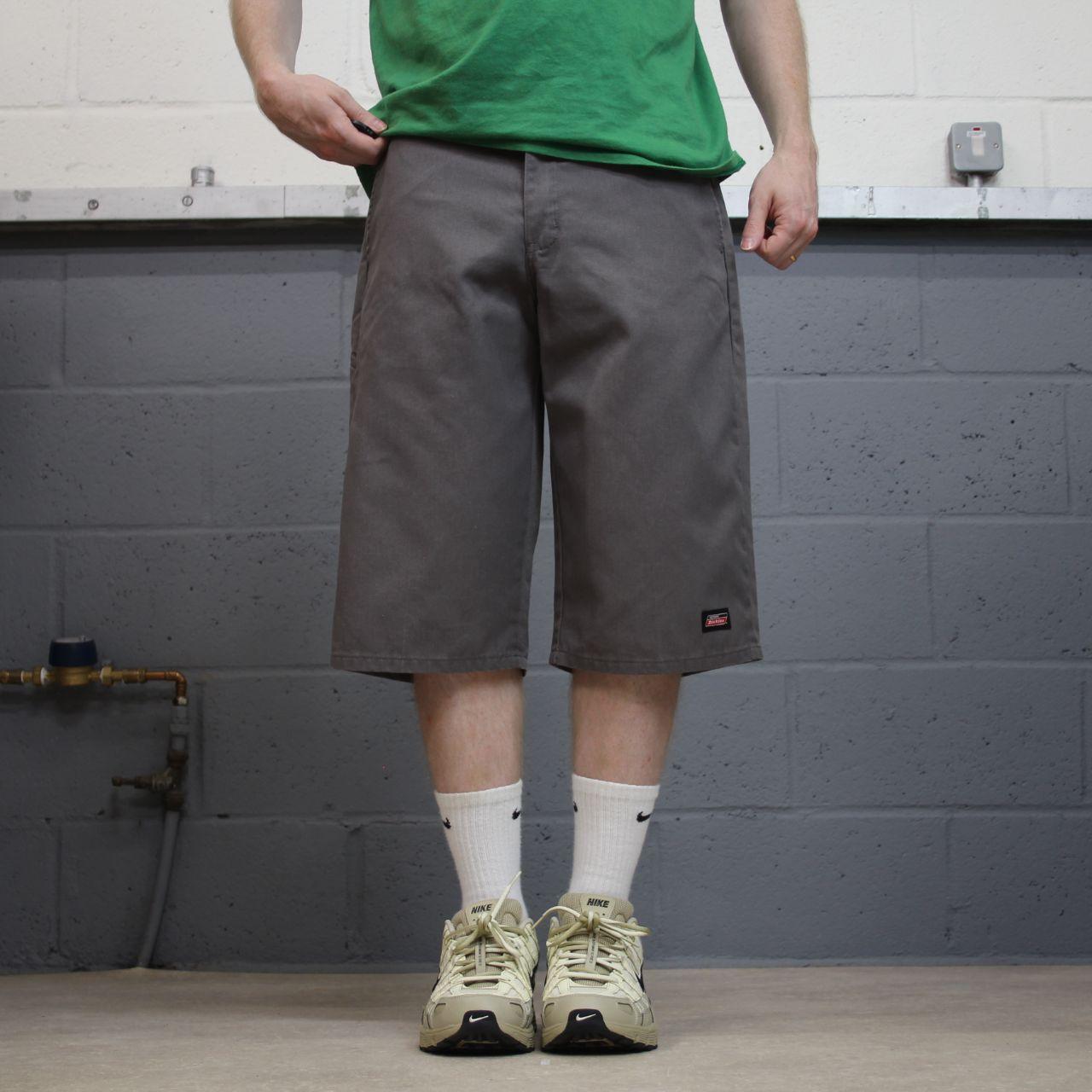 Dickies carpenter shorts long leg grey Twill chino skater surfer style shorts