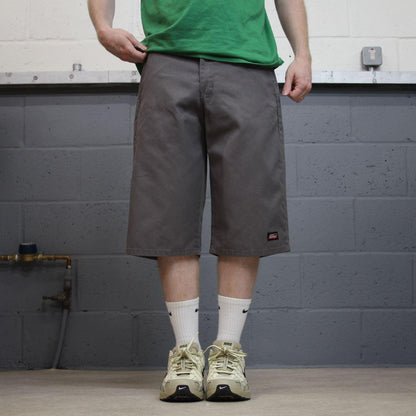 Dickies carpenter shorts long leg grey Twill chino skater surfer style shorts