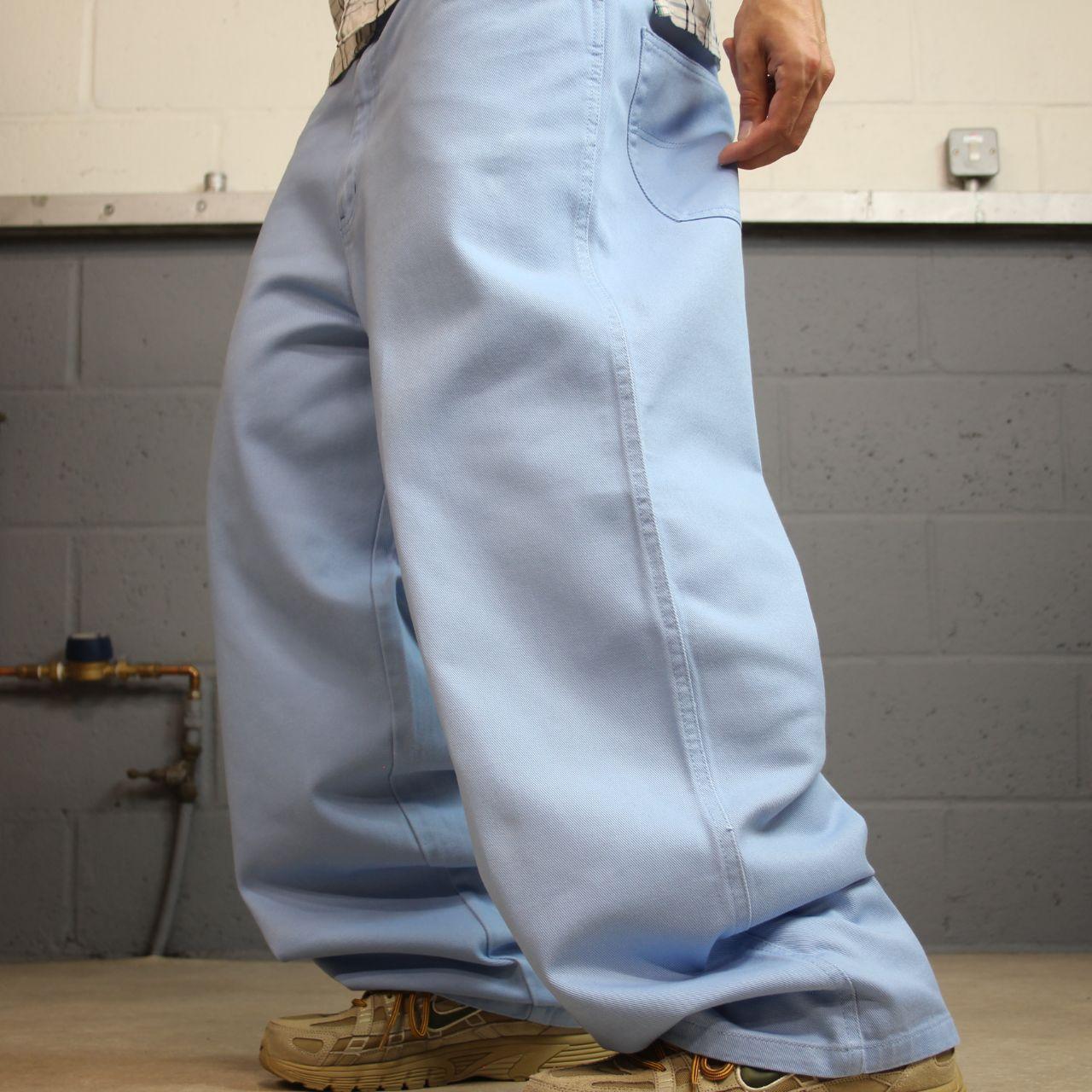 Southpole baggy jeans y2k W38L30 blue Wide leg 100% cotton thick denim skater style great oversized