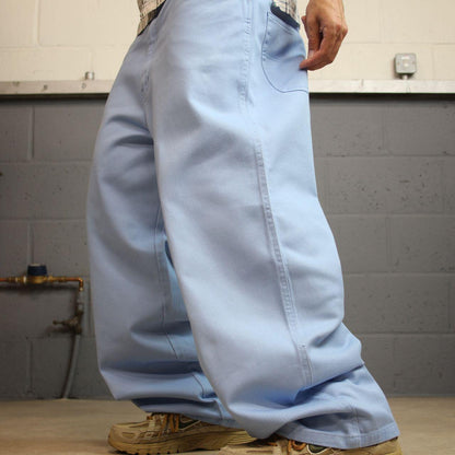 Southpole baggy jeans y2k W38L30 blue Wide leg 100% cotton thick denim skater style great oversized