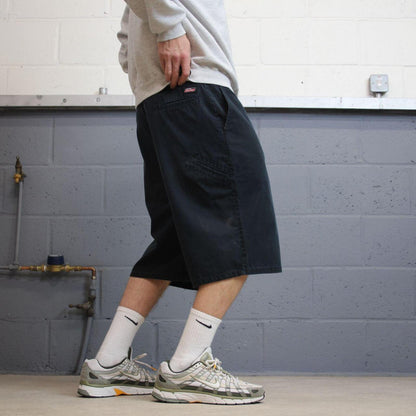 Y2k Dickies carpenter shorts black W38 Canvasy style skater shorts loose leg festival shorts