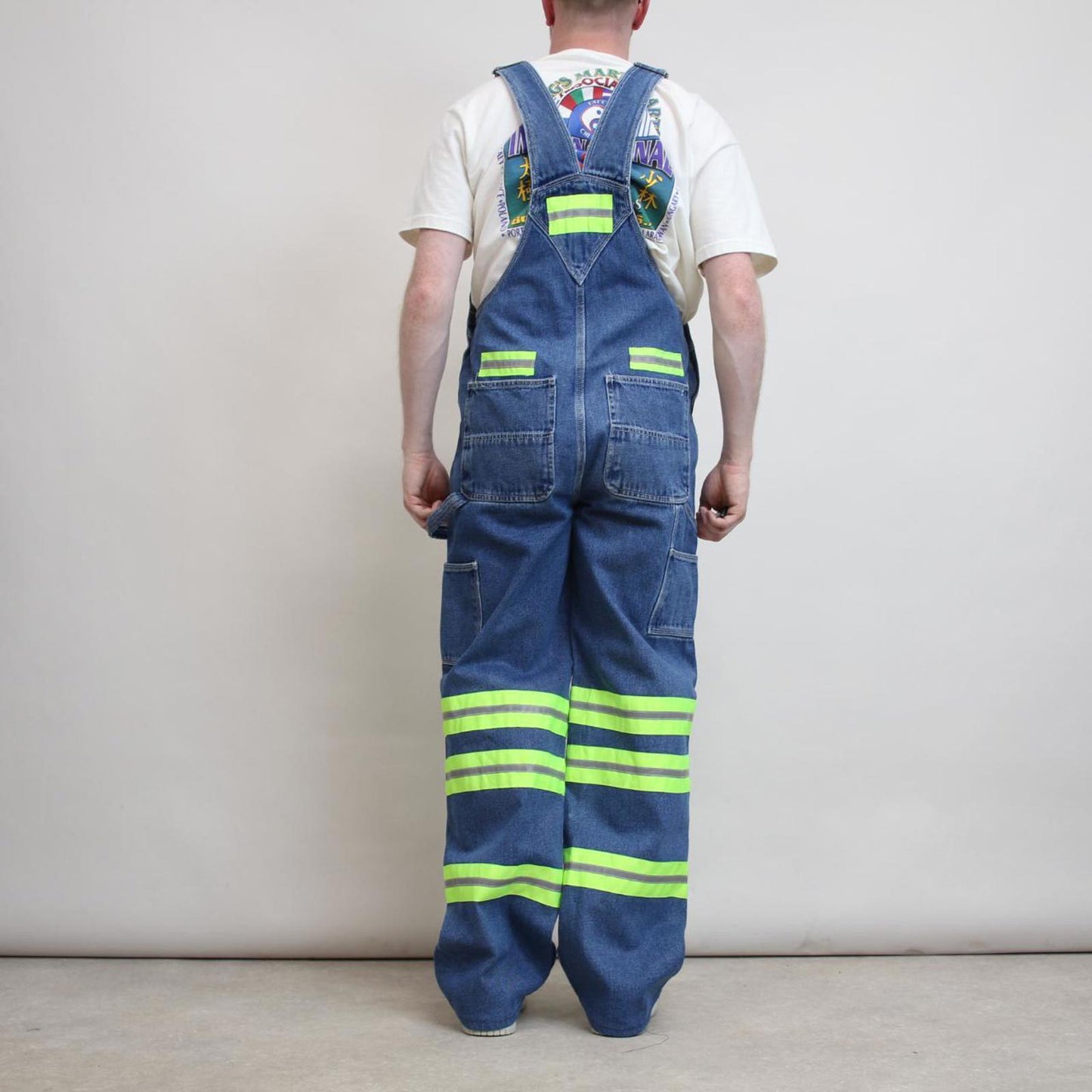 Vintage Ozark overalls W32 L32 loose denim 90s style carpenter dungarees