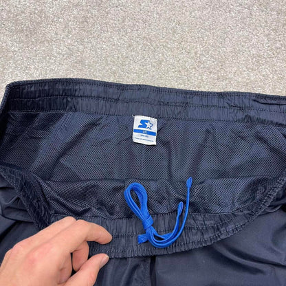 00s baggy Starter tracksuit bottoms navy 2XL y2k style joggers embroidered track pants trackies