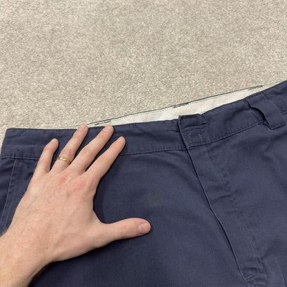 Dickies chino shorts loose y2k navy Chino style skater shorts loose leg festival
