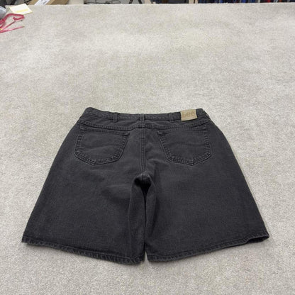 Baggy Lee denim Y2K shorts black Loose denim skate style summer shorts