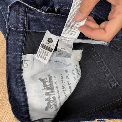 Levi's 550 jeans relaxed fit y2k Loose straight blue denim pants