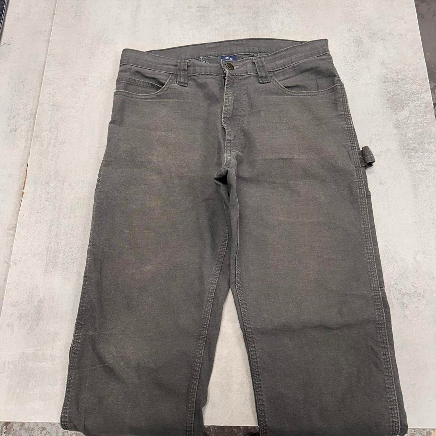 Mens carpenter jeans W32 L30 grey rk brand utility pocket cargos