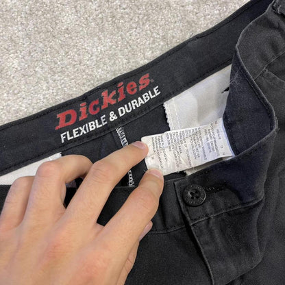Dickies cargo chino shorts black Twill chino style skater shorts loose leg festival