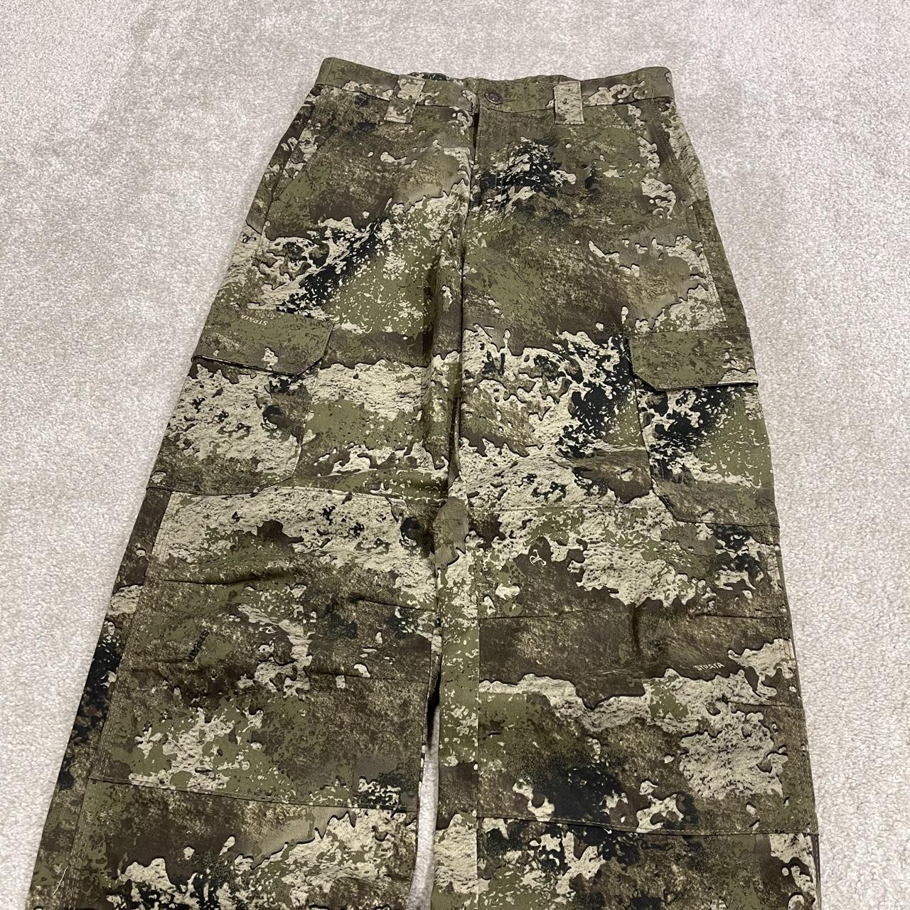 Camo cargo pants y2k utility green loose straight fit Red Head Strata camouflage combat cargos